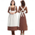 abordables Pionero / Siglo XIX-250º Aniversario de EE. UU. Siglo 19 década de 1800 Hasta el Tobillo Vestido de la pradera Conjunto de gorro y delantal Larga Chica pionera Colonial Pionero Guerra Revolucionaria Disfraz Mujer