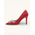 abordables mariée-talons hauts en satin rose pour femmes – escarpins élégants ornés de strass pour la mariée, les mariages et les occasions spéciales