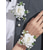 cheap Wedding Accessories-Women's Bridesmaid and Groomsman Corsage and Boutonniere Set, Available in Multiple Colors, Polyester Material, Perfect for Weddings and Parties