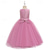 cheap Flower Girl's Dresses-Flower Girl Dress Girls' Formal Dress Wedding Attire Party Wedding Formal Fashion Adorable Princess First Communion Dress Patchwork Mesh Solid Color Sleeveless Crew Neck Light Pink White 4-7 Years