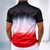abordables Chemise en Satin pour Homme-Homme Dégradé de Couleur Chemise Chemise en satin Chemise habillée Manche Courte Mode Décontractée Quotidien Vacances Été Printemps Col Rabattu Chemises à Col Impression 3D Chemises boutonnées Bleu