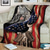 cheap Blankets &amp; Throws-Fleece Throw Blanket for Couch Gift American Flag Veteran Classic 3D Sofa Bed Decorative Warm Blanket Home Decor