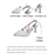 preiswerte Braut-Silberne Slingback-Pumps mit Spitze für Damen – elegante Hochzeitsschuhe mit floraler Stickerei, bequeme Brautpumps mit mittelhohem Absatz für Gartengäste &amp;romantische Zeremonien