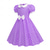 preiswerte Kleider-1950er Retro Vintage Rockabilly Midlänge Swing-Kleid Ausgestelltes Kleid Kurze Ärmel Tupfen Tailliert und ausgestellt Schaukel Kostüm Mädchen Karneval Maskerade Urlaub Alltagskleidung Kinder Frühling