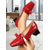 baratos Scarpins de salto bloco-Mocassins femininos verde-escuros com estampa de crocodilo e laço – elegantes sapatos de bico quadrado e salto bloco para uso diário, no trabalho e no escritório. &amp;mulheres profissionais