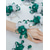 preiswerte Hochzeit ACC-Rosenarmband für Damen, Polyesterbandblume mit Kunstperlenarmband, verschiedene Farben, elegantes Accessoire für Brautjungfern und Bräute für Hochzeiten, Abschlussbälle und festliche Anlässe