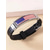 abordables Accesorios-Pulsera ajustable de acero inoxidable y silicona para hombres del 250 aniversario de los Estados Unidos con diseño de bandera americana ideal para el Día de la Independencia y celebraciones