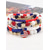 voordelige Accessoires-Verenigde Staten 250ste Verjaardag Vrouwen Meelaags Armband Set – Legering Materiaal met Verschillende Charms Perfect voor Onafhankelijkheidsdag en VS Vieringen