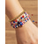 voordelige Accessoires-Verenigde Staten 250ste Verjaardag Vrouwen Meelaags Armband Set – Legering Materiaal met Verschillende Charms Perfect voor Onafhankelijkheidsdag en VS Vieringen