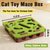economico Grattini-Giocattoli per gatti, puzzle interattivo in legno per gatti, gioco di intelligenza, snack, puzzle, mangiatoia, accessori per arricchimento con palline sonagli, per gatti adulti, gattini da interno