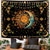 baratos Tapeçarias de Parede-Tapeçaria celestial de parede com sol e lua, constelações astrológicas e fases da lua, estilo boho hippie, para decoração de quarto e sala de estar.