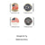 voordelige Accessoires-Verenigde Staten 250e Verjaardag Heren Patriottische Reverse Speld Set 4-Pack Legering Emaille Badges Amerikaanse Vlag  Ontwerpen voor de VS Onafhankelijkheidsdag Parades  Formele Evenementen