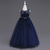 cheap Flower Girl's Dresses-Flower Girl Dress Girls' Formal Dress Wedding Attire Party Wedding Formal Elegant Fashion Adorable First Communion Dress Patchwork Mesh Solid Color Sleeveless Crew Neck Blue Grey 4 years+