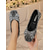 abordables Madre de la Novia/Novio-Zapatos planos negros con lazo de diamantes de imitación para mujer, elegantes y cómodos zapatos de vestir para la madre de la novia en bodas en la ciudad.
