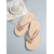 cheap Women-Women's Sparkly Rhinestone Flip Flops - Elegant Beige Thong Sandals with Crystal Trim, Comfortable Platform Beach Slides for Summer Vacation, Poolside Lounging &amp; Island Travel