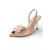 economico Invitato al matrimonio-scarpe eleganti con tacco a spillo rosa cipria e stampa floreale da donna, scarpe eleganti con punta aperta per gli invitati al matrimonio in giardino all'aperto &amp;matrimoni sul prato