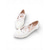 cheap Bride-Women's Ivory Lace-Up Ballet Flats with Floral Appliqué, Romantic Bridal Shoes for Bride at Outdoor Garden Wedding