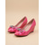 voordelige Moeder van de Bruid/De Bruidegom-Dames pumps met sleehak in zwart lakleer en strikdetail, elegante en comfortabele geklede schoenen voor de moeder van de bruid bij een tuinbruiloft.