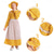 cheap Pioneer / 19th Century-250th Anniversary USA 19th Century 1800s Prairie Dress Bonnet and Apron Set Long Sleeves Pioneer Girl Colonial Pioneer Revolutionary War Costumes Floral Fancy Dress Girls' Halloween Carnival 4th of
