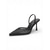 preiswerte Hochzeitsgast-Schwarze, mit Kristallen besetzte Slingback-Stiletto-Pumps für Damen, elegante, spitz zulaufende Abendschuhe für Gäste einer mondänen Stadthochzeit