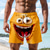 billiga Retro Vintage &amp; Etik-Herr 3D Print 3D-seriefigur Le ansikte Badshorts Boardshorts Medium Midja Hawaiisk Rolig Strandsemester Sidfickor Mesh foder Elastisk dragsko i midjan Designer Kläder