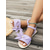 cheap Flat Sandals-Women's Purple Petal Bow Flat Sandals with Elastic Ankle Strap – Romantic Open Toe Summer Shoes for Island Vacations, Beach Strolls, Resort Wear &amp; Stylish Ladies