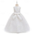 cheap Flower Girl's Dresses-Flower Girl Dress Girls' Formal Dress Wedding Attire Party Wedding Formal Fashion Adorable Princess First Communion Dress Patchwork Mesh Solid Color Sleeveless Crew Neck Light Pink White 4-7 Years