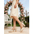 cheap Bridesmaid-Champagne Satin Block Heel Ankle Strap Shoes with Rhinestone Detailing – Elegant Women's Wedding and Evening Heels