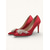 abordables mariée-talons hauts en satin rose pour femmes – escarpins élégants ornés de strass pour la mariée, les mariages et les occasions spéciales