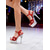 economico Sandali con Piattaforma-Scarpe con tacco a spillo con plateau e glitter rossi da donna, tacchi alti in acrilico trasparente per feste notturne &amp;pole dance