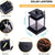 baratos Luzes de paisagem-Conjunto de 1 lanterna solar suspensa, luzes de fada solares para exterior, com acendimento/desligamento automático do anoitecer ao amanhecer, para jardim, pátio e quintal, branco quente.