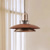 cheap Drum &amp; Cone Design-Mid-century modern metal and walnut pendant light