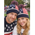 abordables Accesorios-Gorro de punto patriótico unisex del 250 aniversario de los Estados Unidos con pom pom diseño de bandera americana de estrellas y rayas suave gorro de punto de invierno estilo casual para festivales