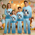 cheap Easter Family Matching Outfits-Family Easter Pajamas Graphic Bunny Casual Print Blue Black White Long Sleeve Vacation Matching Outfits