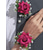 cheap Wedding Accessories-Women's Bridesmaid and Groomsman Corsage and Boutonniere Set, Available in Multiple Colors, Polyester Material, Perfect for Weddings and Parties