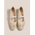 economico Donne-ballerine Mary Jane da donna in rete con ricami floreali: eleganti scarpe slip-on traspiranti in stile isola tropicale per vacanze in resort sulla spiaggia e viaggi estivi
