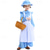 abordables Pionero / Siglo XIX-250º Aniversario de EE. UU. Siglo 19 década de 1800 Vestido de la pradera Conjunto de gorro y delantal Larga Chica pionera Colonial Pionero Guerra Revolucionaria Floral Disfraz Chica Víspera de Todos