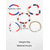 voordelige Accessoires-Verenigde Staten 250ste Verjaardag Vrouwen Meelaags Armband Set – Legering Materiaal met Verschillende Charms Perfect voor Onafhankelijkheidsdag en VS Vieringen