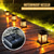 baratos Luzes de paisagem-Conjunto de 1 lanterna solar suspensa, luzes de fada solares para exterior, com acendimento/desligamento automático do anoitecer ao amanhecer, para jardim, pátio e quintal, branco quente.