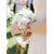 preiswerte Hochzeit ACC-Rosenarmband für Damen, Polyesterbandblume mit Kunstperlenarmband, verschiedene Farben, elegantes Accessoire für Brautjungfern und Bräute für Hochzeiten, Abschlussbälle und festliche Anlässe
