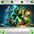 cheap Wall Tapestries-St. Patrick's Day Tapestry Banners Blanket Elf Shamrock Cute Romantic 3D Bedroom Living Room Dorm Teens Room College Dorm Wall Porch Home Decor