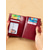 baratos Carteiras-Carteira feminina em couro legítimo com bloqueio RFID, grande capacidade, com zíper para vários cartões e moedas, estilo clássico multicolorido para uso diário, viagens, compras e para presentear.