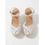 economico sposa-sandali con zeppa espadrillas in pizzo bianco da donna - tacchi a spillo traspiranti all'uncinetto con cinturino alla caviglia - eleganti scarpe da sposa boho per la spiaggia &amp;matrimoni all'estero