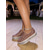 preiswerte Damen-Sneaker-Damen-Plateau-Sneaker in Roségold mit Glitzer, Strasssohle, Partyschuhe fürs Nachtleben &amp;Hochzeitsfeier