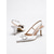 abordables Invité au mariage-Escarpins roses en satin à bout pointu et bride arrière, ornés d'une boucle – chaussures élégantes à petit talon, parfaites pour les demoiselles d'honneur, les cortèges nuptiaux et les événements en intérieur.
