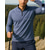 ieftine Topuri-Bărbați Hanorac polo Top de alergare Top de drumeție Manșon Lung Guler de stand Tricou Tee Topuri În aer liber Uscare rapidă Ușor Elastic Respirabil Primăvară Toamnă Sfert de fermoar Poliester Gri