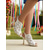 baratos Convidado do casamento-Sandálias peep-toe femininas de renda branca com salto agulha – calçado elegante para noivas, ideal para casamentos ao ar livre e ocasiões especiais.