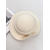 abordables Boda ACC-Sombrero de fieltro de lana para mujer, opciones de color blanco y negro, estilo elegante con decoración de botones dorados, perfecto para bodas y banquetes.