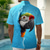 abordables Aves &amp; Animales-Hombre de impresión en 3D Pájaro Loro camisa hawaiana Abotonar la camisa Manga Corta Hawaiano Casual Vacaciones Verano Primavera Cuello Vuelto Impresión 3D camisas con cuello Un bolsillo delantero