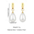 abordables Mariage ACC-Boucles d'oreilles pendantes en perles d'imitation pour femmes – disponibles en or et en argent, un design élégant pour les mariages, les soirées et le quotidien
